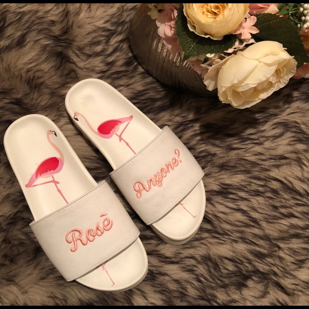 NWOT Joshua Sanders Rosé Anyone? Slides